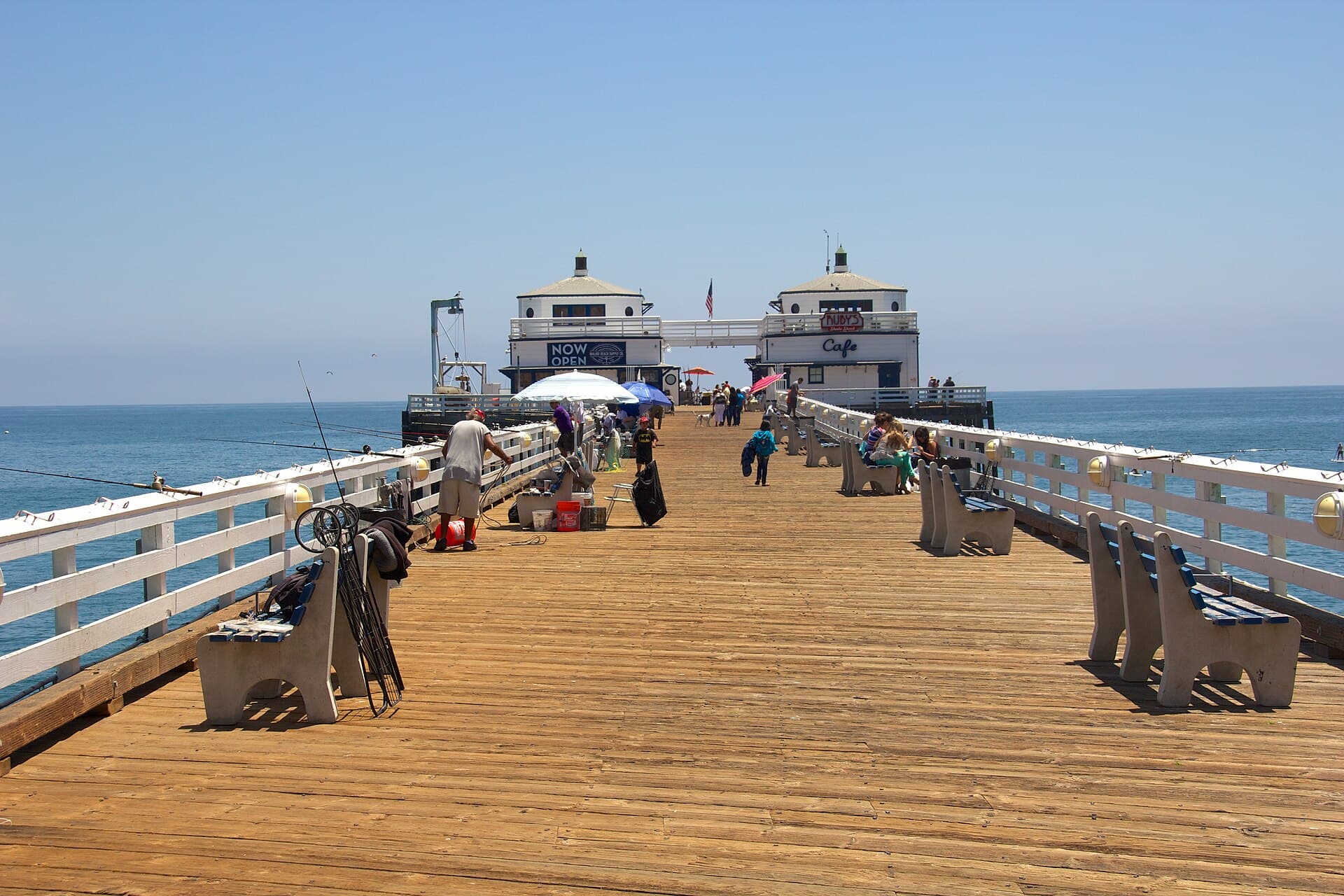 The Malibu Pier looking out over the Pacific