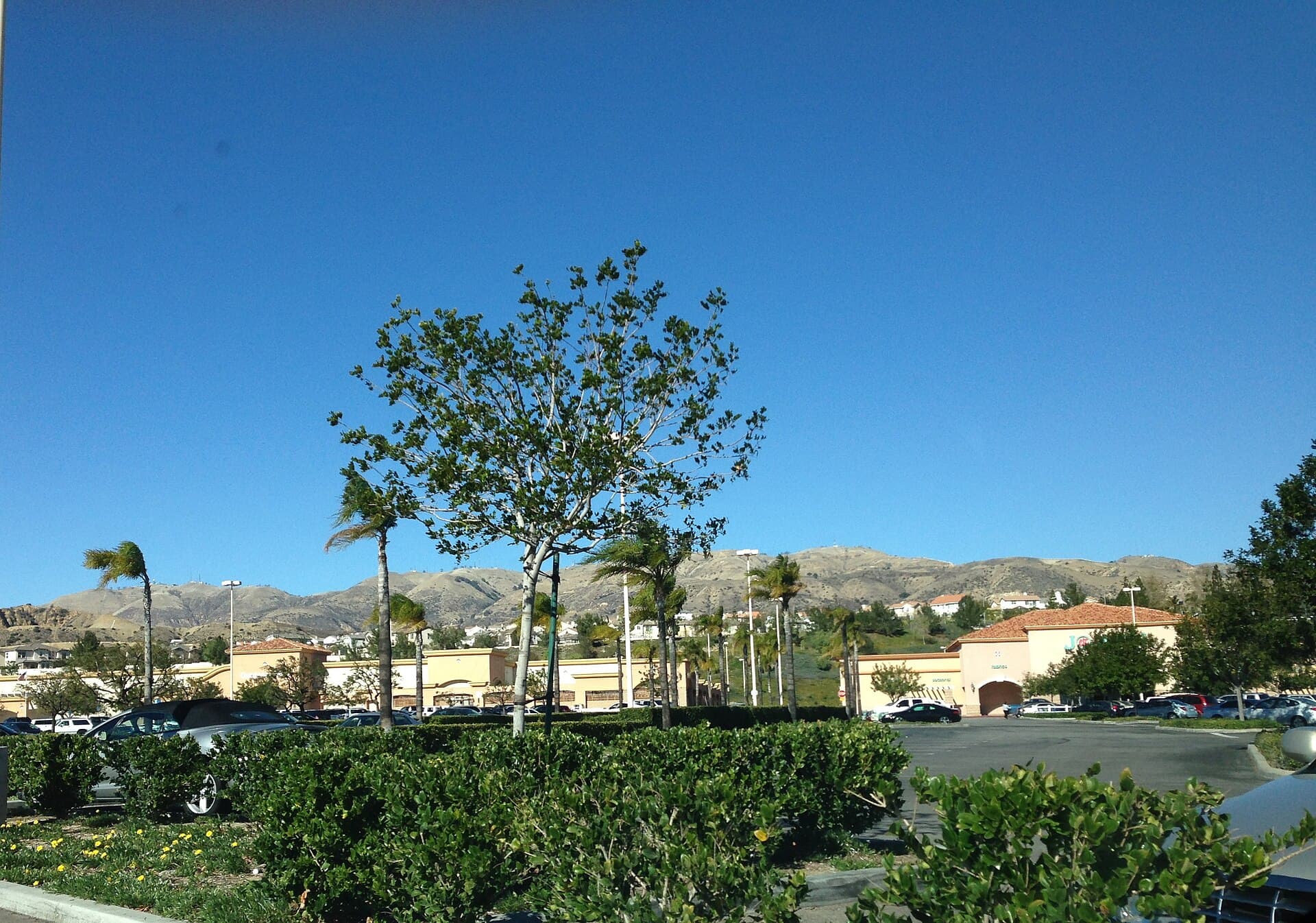 Hillside homes in Porter Ranch below the Santa Susana foothills