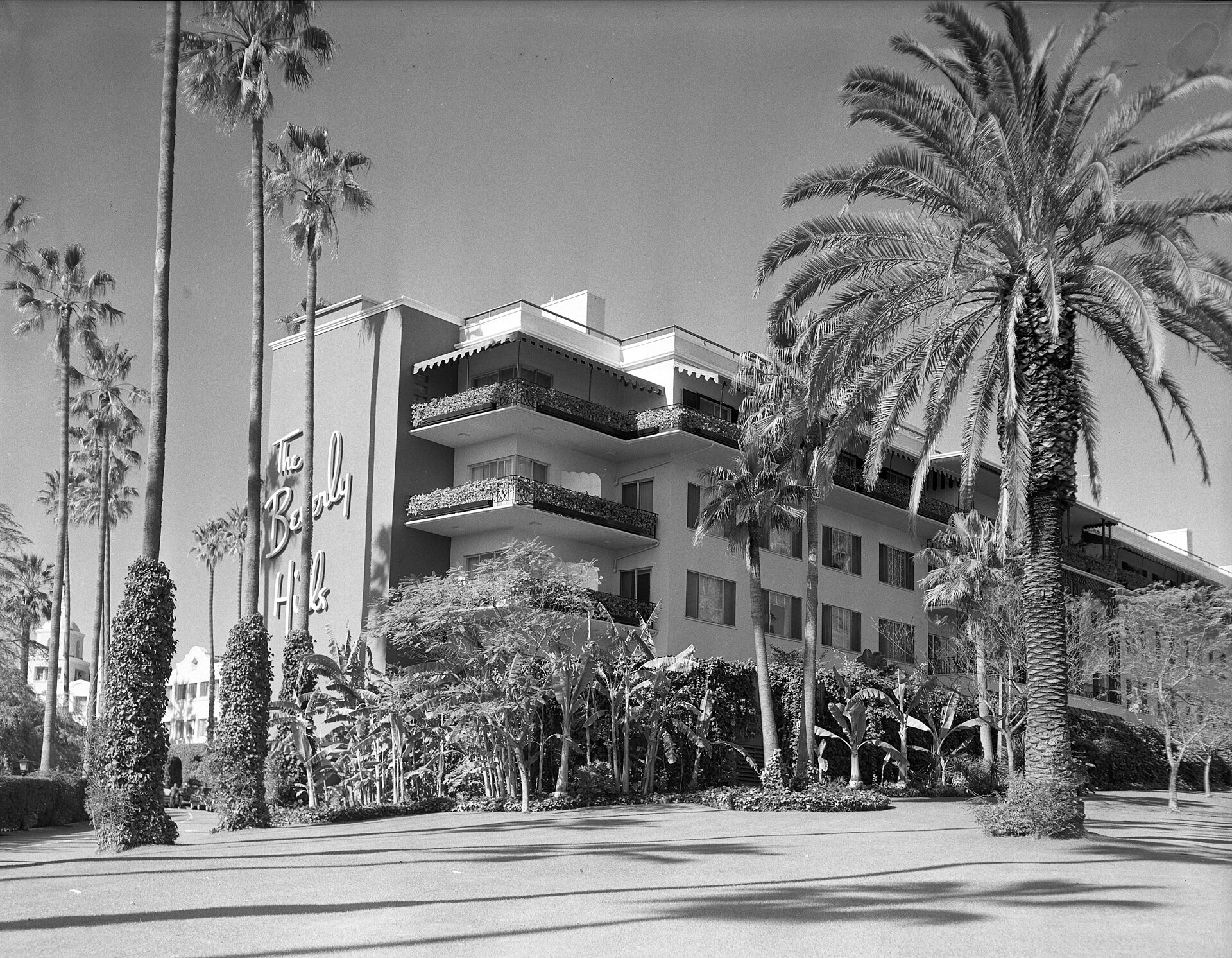 The historic Beverly Hills Hotel, the "Pink Palace," opened in 1912
