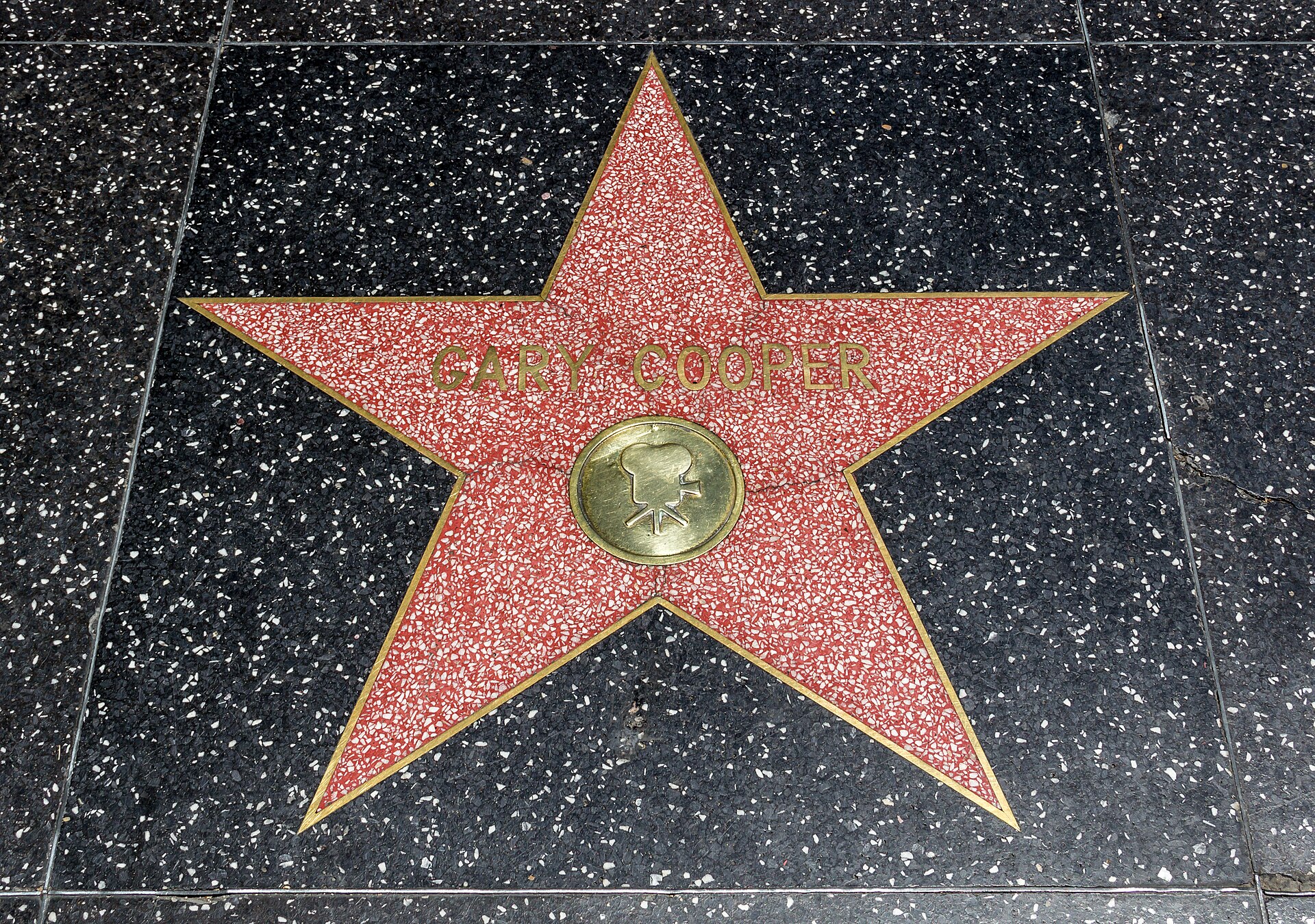 Stars on the Hollywood Walk of Fame along Hollywood Boulevard