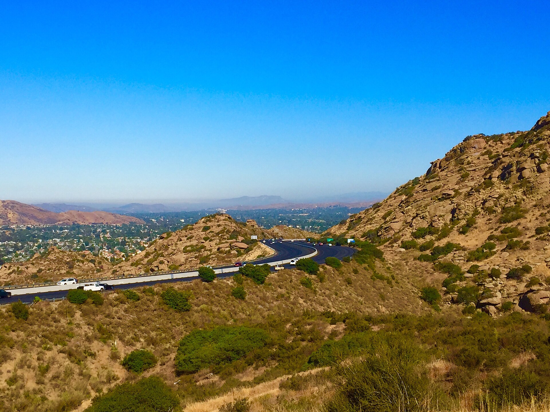 The Santa Susana Mountains along the northern edge of West Hills
